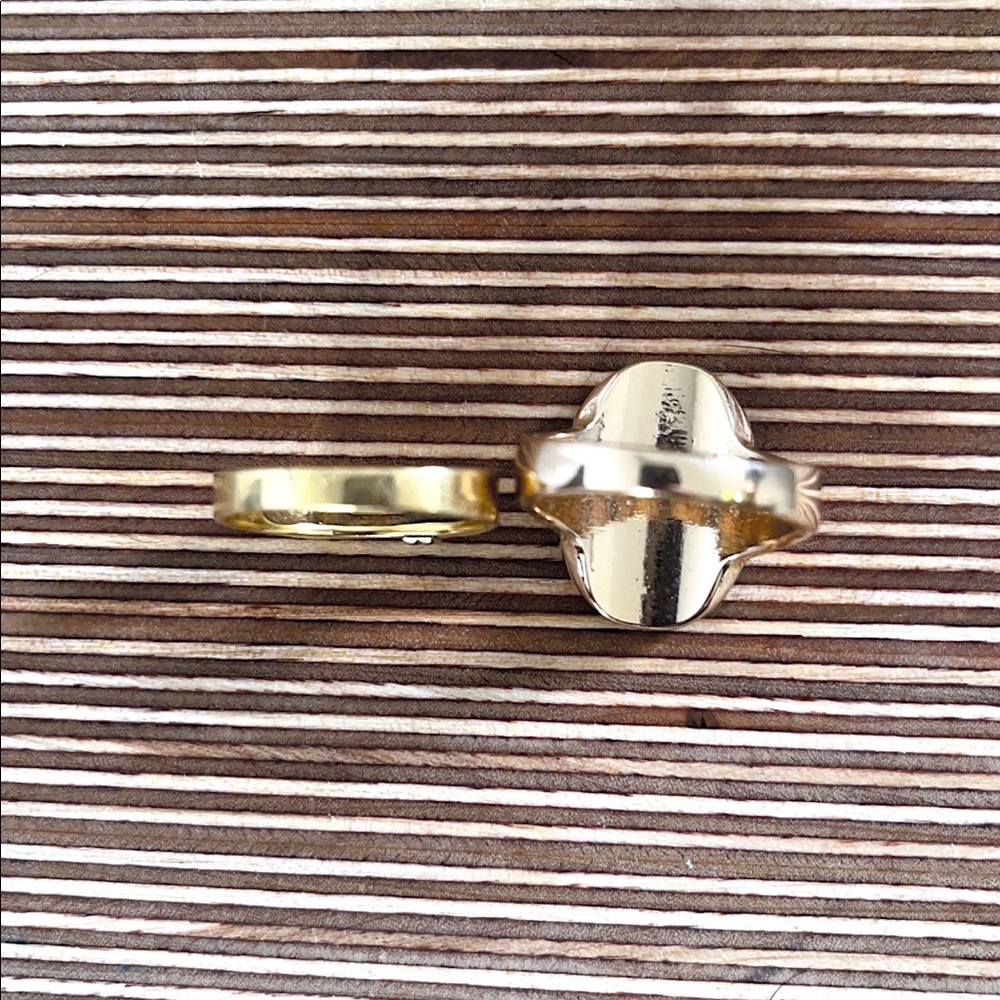 Stone & Gold Plated Rings ✨ - Picture 4 of 4